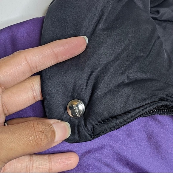 Vintage Bogner Ski Snow Puffer Jacket Black Purple Pink Teal 12 RUNS SMALL - Picture 7 of 13